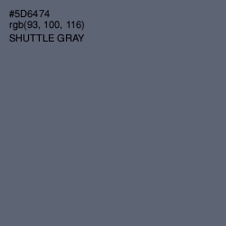 #5D6474 - Shuttle Gray Color Image